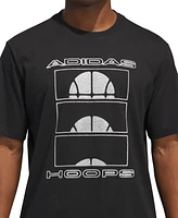 adidas Men's Ball at Sunrise Graphic Basketball T-Shirt