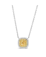 Anna Zuckerman Lucia Brilliante Necklace in Canary Yellow