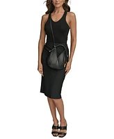 Donna Karan New York Baldwin Lasercut Micro Leather Crossbody