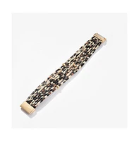 Sohi Women's Leopard Multi-Layer Bracelet