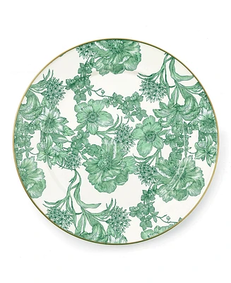 Mackenzie-Childs Emerald English Garden Charger Plate