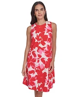 Jessica Howard Women's Floral-Print Sleeveless Shift Dress