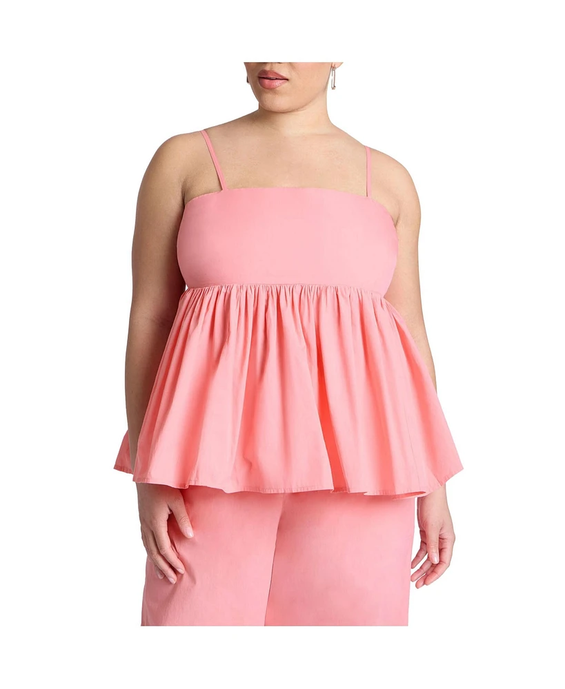 Eloquii Plus Peplum Cami Top