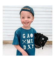 Sweet Wink Toddler Boys Baseball Game Day Short Sleeve T-Shirt