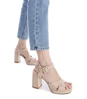 Women's High Heel Ankle Strap Sandals Refresh By Xti