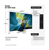 55" Class Oled 4K S95F Vision Ai Smart Tv (2025) - QN55S95FAFXZA