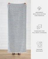 ienjoy Home Cabana Stripe Cotton 2-Pack Beach Towels, 30" x 70"