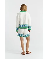 Chinti and Parker Women's & Cotton Chevron Stitch T-Shirt