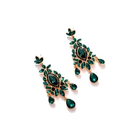 Sohi Women's Gold-Plated Stone Drop Earrings