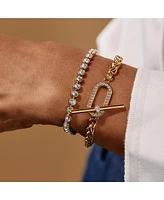 Alex and Ani Pave Toggle Chain Bracelet
