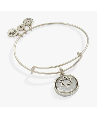 Alex and Ani Star Of David Crystal Charm Bangle Bracelet
