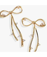 Alex and Ani Coquette Bow Earrings