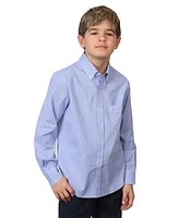 Tailorbyrd Big Boys Signature Gingham Long Sleeve Shirt