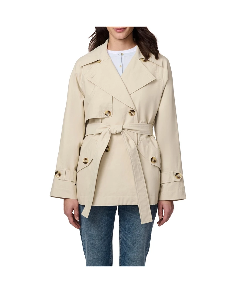 Bernardo Women's Belted Short Trench