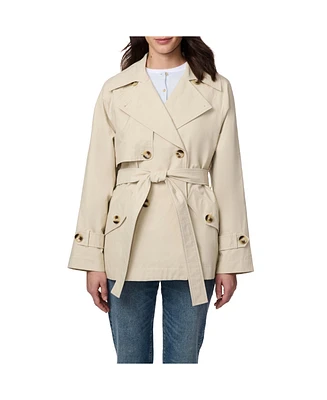 Bernardo Women's Belted Short Trench
