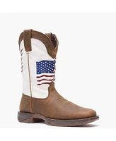 Lady Rebel by Durango Women's Distressed Flag Embroidery Western Boot