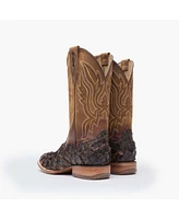 Durango Men's Premium Exotics Dark Brown Pirarucu Western Boot