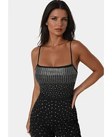 Bebe Women's Ombre Embellished Jumpsuit