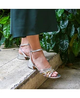 Alterre Women's Silver Marilyn Customizable Sandals
