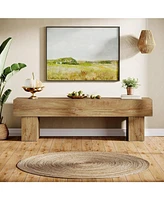Tribesigns 63" Tv Stand, Farmhouse Entertainment Center, Low Tv Console Table for Living Room, Long Media Console Television Stands for 55/60/65