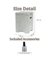 Mondawe Outdoor Hides Propane Tank Cover Tank Table for Gas Fire Pits
