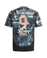 Adidas Big Boys and Girls Harry Kane Black Bayern Munich 2024/25 Away Replica Player Jersey