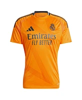 Adidas Men's Kylian Mbappe Orange Real Madrid 2024/25 Away Replica Player Jersey