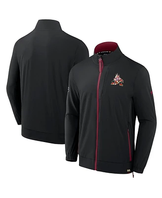 Fanatics Men's Black Arizona Coyotes Authentic Pro Rink Coaches Full-Zip Jacket