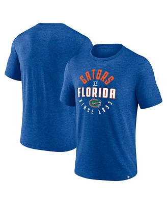 Fanatics Men's Heather Royal Florida Gators Weighted Circle Stack T-Shirt