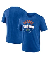 Fanatics Men's Heather Royal Florida Gators Weighted Circle Stack T-Shirt