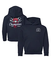 Image One Big Boys and Girls Navy UConn Huskies 2025 Ncaa Women's Basketball National Champions Fleece Pullover Hoodie