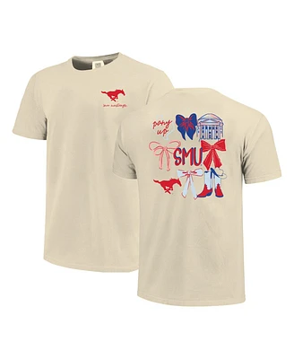 Comfort Color Women's Cream Smu Mustangs Coquette T-Shirt