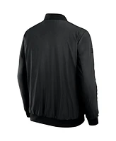 Fanatics Men's Black New Jersey Devils Authentic Pro Road Full-Zip Bomber Jacket