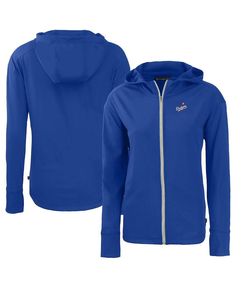 Cutter & Buck Women's Royal Los Angeles Dodgers Daybreak Eco Full-Zip Hoodie Jacket