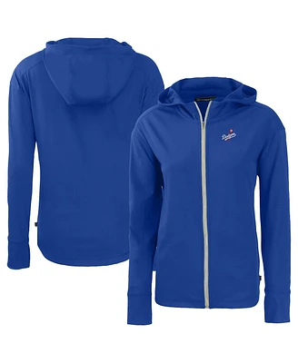 Cutter & Buck Women's Royal Los Angeles Dodgers Daybreak Eco Full-Zip Hoodie Jacket