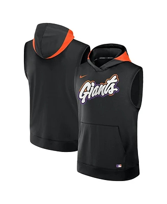 Nike Men's Black San Francisco Giants 2025 City Connect Performance Sleeveless Pullover Hoodie