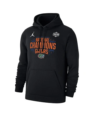 Jordan Men's Black Florida Gators 2025 Ncaa Basketball National Champions Locker Room Pullover Hoodie
