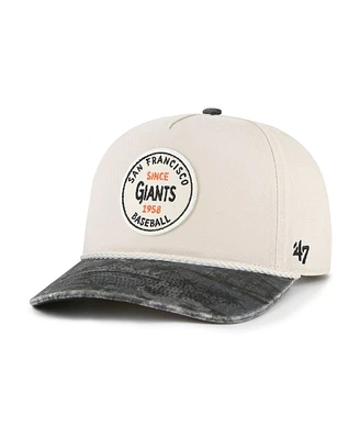 '47 Brand Men's Cream/Black San Francisco Giants Fiji Rope Hitch Adjustable Hat