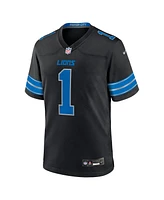 Nike Men's Jameson Williams Black Detroit Lions 2nd Alternate Game Player Jersey