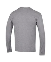 Champion Men's Heather Gray Duke Blue Devils Arch Over Logo Long Sleeve T-Shirt