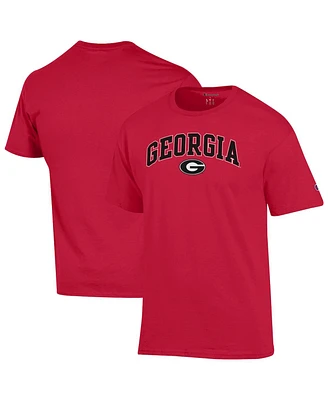 Champion Men's Red Georgia Bulldogs Arch Over Logo T-Shirt
