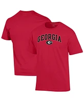 Champion Men's Red Georgia Bulldogs Arch Over Logo T-Shirt