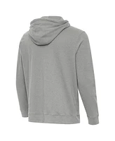 Antigua Men's Heather Indiana Hoosiers Cloud Pullover Hoodie