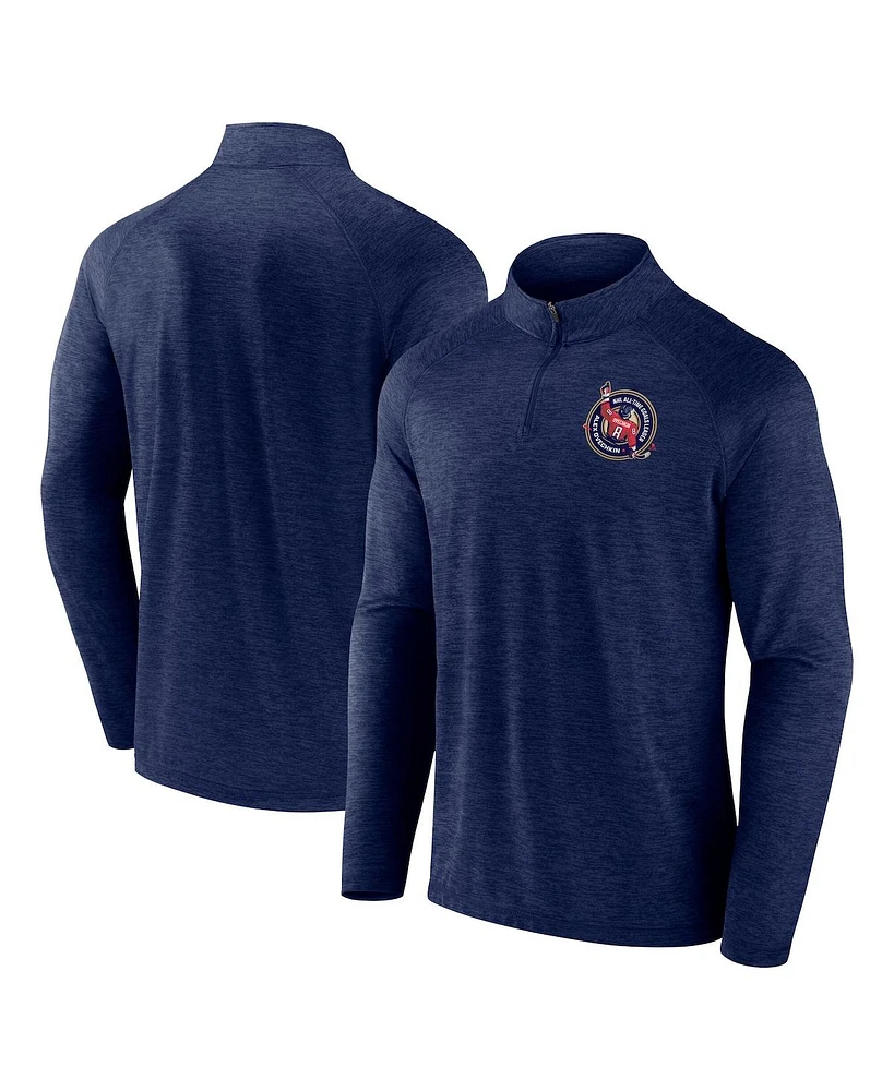 Fanatics Men's Alexander Ovechkin Navy Washington Capitals Nhl All-Time Leading Goal Scorer GR8 895 Quarter-Zip Top