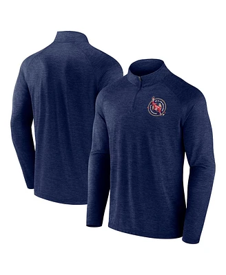 Fanatics Men's Alexander Ovechkin Navy Washington Capitals Nhl All-Time Leading Goal Scorer GR8 895 Quarter-Zip Top