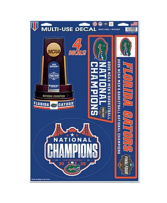 Wincraft Florida Gators 2025 Ncaa Men's Basketball National Champions 11" x 17" Multi-Use Decal Sheet