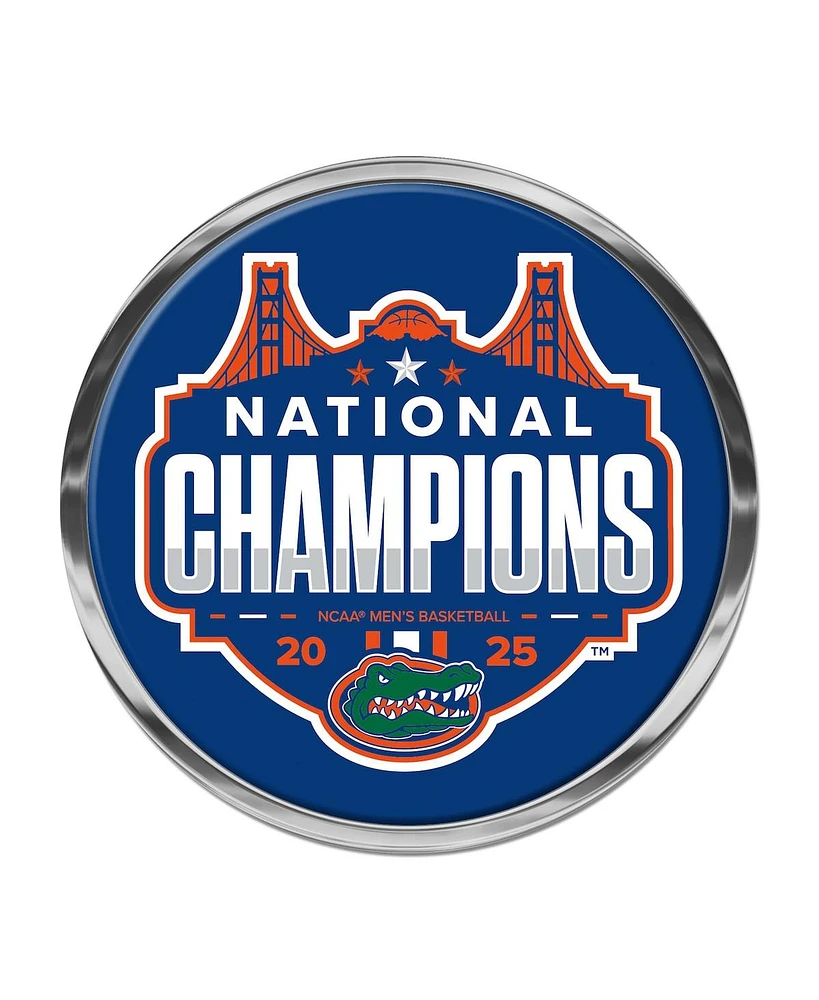 Wincraft Florida Gators 2025 Ncaa Men's Basketball National Champions Domed Metal Auto Emblem
