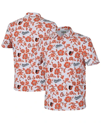 Reyn Spooner Men's White Baltimore Orioles Pua Performance Polo Shirt