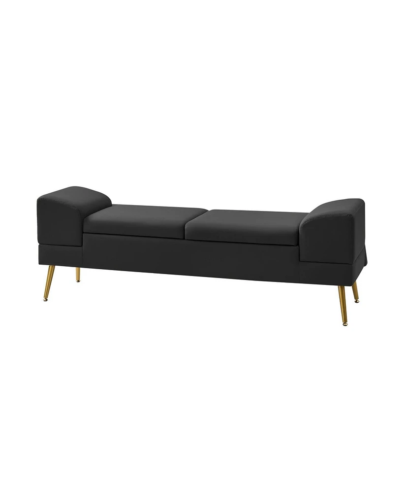 Gema Modern Storage Bench with Usb Ports