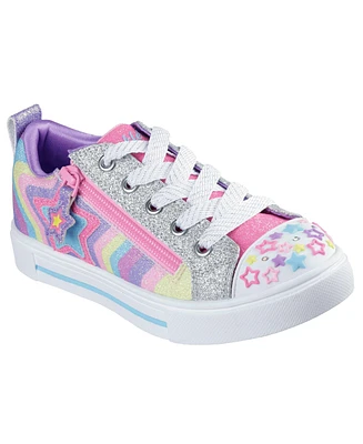 Skechers Little Girls Twinkle Toes: Sparks - Cosmic Burst Light-Up Casual Sneakers from Finish Line